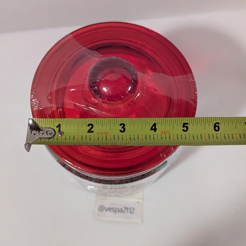 Target Bullseye Playground Christmas Hot Cocoa Glass Canister Cookie Jar
